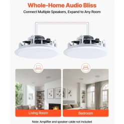 VEVOR In Ceiling Speakers, 8