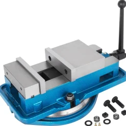 VEVOR 5 Inch ACCU Lock Down Vise Precision Milling Vice 5 Inch Jaw Width Drill Press Vise Milling Drilling Machine Bench Clamp Clamping Vice with 360 Degree Swiveling Base CNC Vise