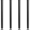 VEVOR 28 Inch Adjustable Desk Legs, Reinforced Steel Office Table Furniture legs Set of 4 for DIY, 1200 lbs Load Capacity Heavy Duty Desk Legs, Quick Instalation Legs with Adjustable Foot Cup Black
