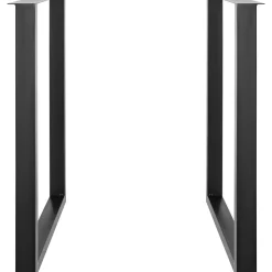 VEVOR 28 Inch Adjustable Furniture Legs, Square Reinforced Steel Office Table legs Set of 2 for DIY, Max Load 1000 lbs Heavy Duty Desk Legs, Quick Instalation & Rich Accessories Legs Black