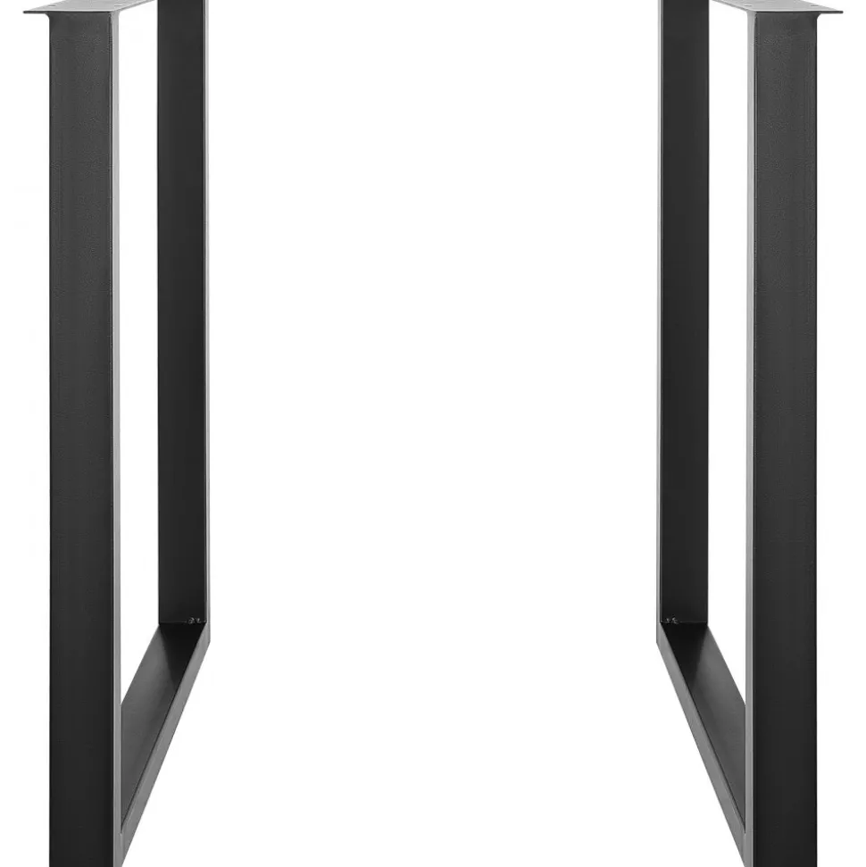 VEVOR 28 Inch Adjustable Furniture Legs, Square Reinforced Steel Office Table legs Set of 2 for DIY, Max Load 1000 lbs Heavy Duty Desk Legs, Quick Instalation & Rich Accessories Legs Black