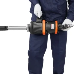 VEVOR 1 Inch Air Impact Wrench, Up to 5175 ft-lbs Beast Reverse Torque Output Pneumatic Impact Gun w/ 8 Inch Extended Anvil for Repairs and Maintenance of Heavy Duty Machinery / Semi-Truck / Bus