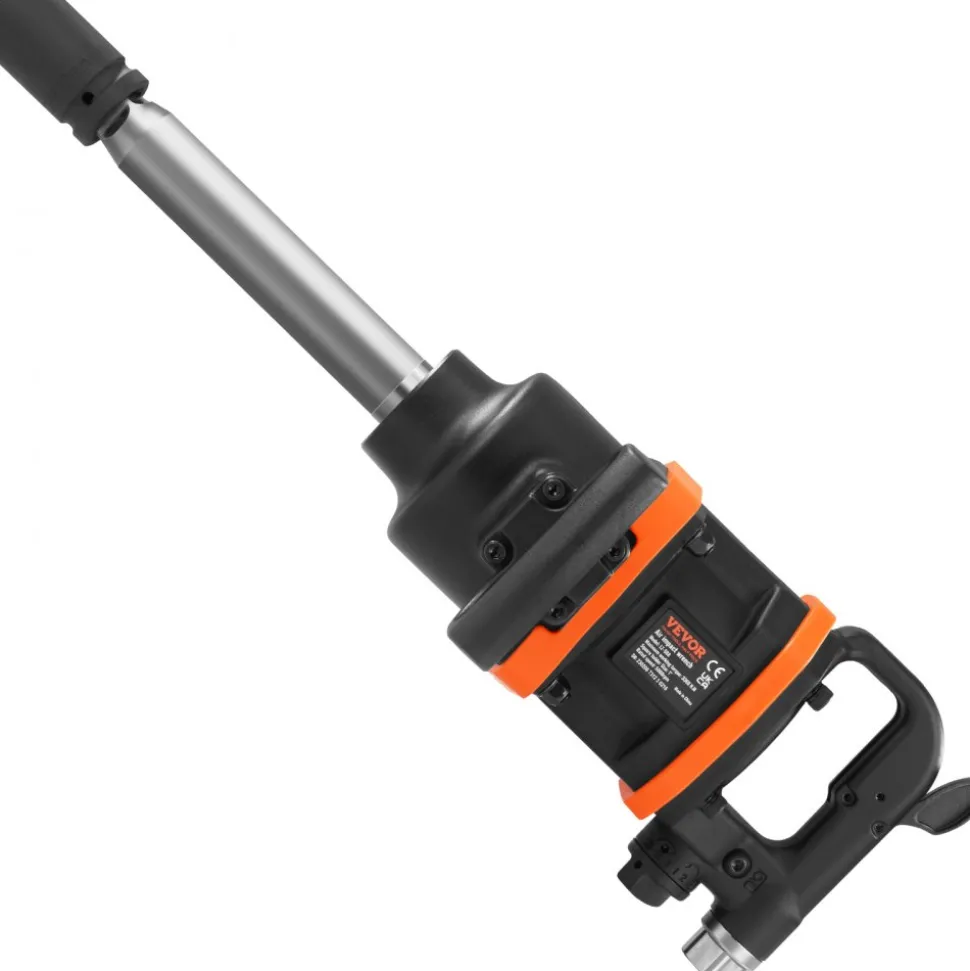 VEVOR 1 Inch Air Impact Wrench, Up to 3160 ft-lbs High Reverse Torque Output 1" Pneumatic Impact Gun w/ 8 Inch Extended Anvil & Carrying Case for Heavy Duty Repairs and Maintenance