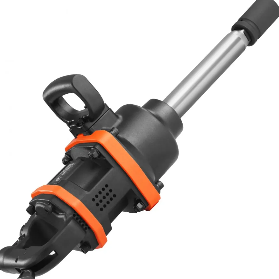 VEVOR 1 Inch Air Impact Wrench, Up to 3160 ft-lbs High Reverse Torque Output 1" Pneumatic Impact Gun w/ 8 Inch Extended Anvil & Carrying Case for Heavy Duty Repairs and Maintenance