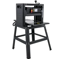 VEVOR 13-Inch Benchtop Thickness Planer, 2000W, 8000 rpm, 15 AMP, with Foldable Iron Stand and Dust Exhaust, 6m/min Planing Speed, Ideal for Woodworking and Wooden Plank Shaping