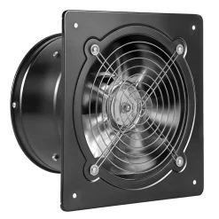 VEVOR 8 Inch Exhaust Fan, 576 CFM High Velocity Wall Mount Vent Fan with On/Off Control, Low Consumption, Portable Ventilation Extractor for Attic,Garage,Basement,Workshop,Kitchen, Chicken Coop,Black