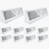 VEVOR 15-Inch Floor Registers, 10-Pack Baseboard Registers, HVAC Heavy-Duty Walkable Iron Floor Vents, Rustproof Anti-Peeling Air Vents Deflector Adjustable with Metal Damper for Home & Office, White