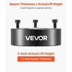 VEVOR 2 Inch Front Leveling Lift Kit for 2004-2025 Ford F150 2WD/4WD, 2003-2018 Expedition, 2005-2008 Lincoln Mark LT, Chassis Level Kit with 2PCS Heavy Duty Forged Aluminum Suspension Strut Spacers