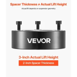VEVOR 3 Inch Front Leveling Lift Kit for 2004-2025 Ford F150 2WD/4WD, 2003-2018 Expedition, 2005-2008 Lincoln Mark LT, Chassis Level Kit with 2PCS Heavy Duty Forged Aluminum Suspension Strut Spacers