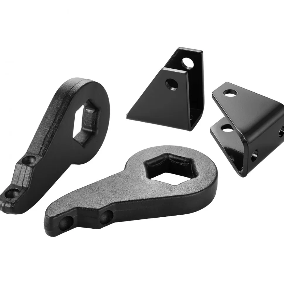 VEVOR 3 Inch Front Leveling Lift Kit for 2001-2010 Chevy Silverado/GMC Sierra 2500HD/3500HD 8-Lug, 01-07 Silverado/Sierra 1500HD, Torsion Bar Keys Suspension Level Kit with 2 Shock Extension Brackets