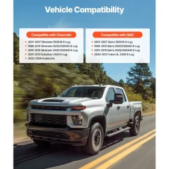 VEVOR 3 Inch Front Leveling Lift Kit for 2001-2010 Chevy Silverado/GMC Sierra 2500HD/3500HD 8-Lug, 01-07 Silverado/Sierra 1500HD, Torsion Bar Keys Suspension Level Kit with 2 Shock Extension Brackets