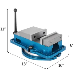 VEVOR 6 Inch Heavy Duty Milling Vise Bench Clamp Vise High Precision Clamping Vise 6 Inch Jaw Width with 360 Degrees Swiveling Base CNC Vise