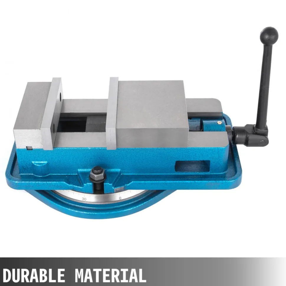 VEVOR 6 Inch Heavy Duty Milling Vise Bench Clamp Vise High Precision Clamping Vise 6 Inch Jaw Width with 360 Degrees Swiveling Base CNC Vise