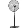 VEVOR 30-Inch High Velocity Pedestal Fan, 9100 CFM Industrial Standing Floor Fan with 85° Oscillating, 3-Speed Adjustable Height, IP44 Waterproof, Carbon Steel for Commercial, Garage, Workshop, Black