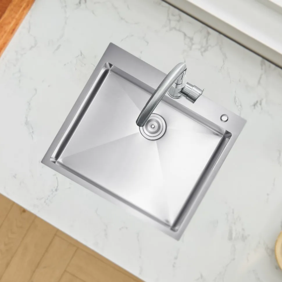 VEVOR 27 inch Kitchen Sink Workstation, 304 Stainless Steel Undermount Sink, Drop-In Single Bowl Farmhouse Basin with Ledge & Multiple Accessories, Household Dishwasher Sinks for RV, Prep Kitchen, Bar