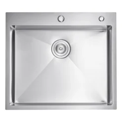 VEVOR 27 inch Kitchen Sink Workstation, 304 Stainless Steel Undermount Sink, Drop-In Single Bowl Farmhouse Basin with Ledge & Multiple Accessories, Household Dishwasher Sinks for RV, Prep Kitchen, Bar