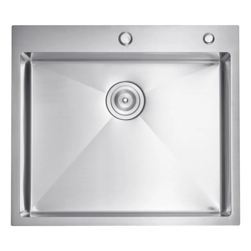 VEVOR 27 inch Kitchen Sink Workstation, 304 Stainless Steel Undermount Sink, Drop-In Single Bowl Farmhouse Basin with Ledge & Multiple Accessories, Household Dishwasher Sinks for RV, Prep Kitchen, Bar