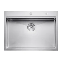 VEVOR 23 inch Kitchen Sink Workstation, 304 Stainless Steel Undermount Sink, Drop-In Single Bowl Farmhouse Basin with Ledge & Multiple Accessories, Household Dishwasher Sinks for RV, Prep Kitchen, Bar