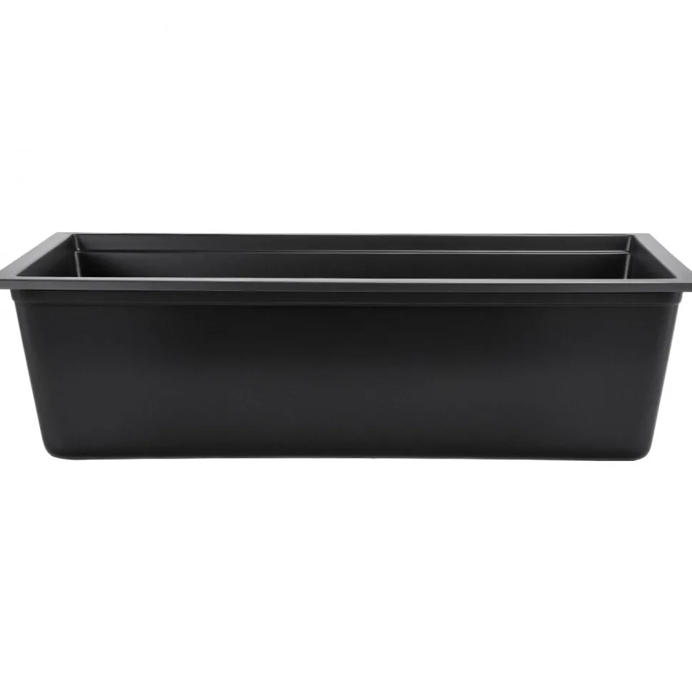 VEVOR 33 inch Kitchen Sink Workstation, Undermount Granite Sink, Drop-In Single Bowl Farmhouse Basin with Multiple Accessories, Household Dishwasher Sinks for RV, Prep Kitchen, and Bar (Black)