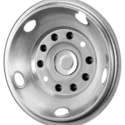VEVOR 19.5-inch 10 Lug Wheel Simulators, 304 Stainless Steel Wheel Simulator Kit with Mirror Polished Finish, 2 Front and 2 Rear Wheel Covers Fit for For Ford F450/F550 (2005-2020), 4 pcs