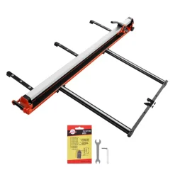VEVOR 71-Inch Manual Tile Cutter, Upgraded Rail and Sliding Head, Precision Alignment Guide, Tungsten Carbide Cutting Wheel, Support Legs with Swivel Wheels, for DIY Pros, Ceramic, Floor, Wall Tiles