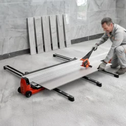 VEVOR 71-Inch Manual Tile Cutter, Upgraded Rail and Sliding Head, Precision Alignment Guide, Tungsten Carbide Cutting Wheel, Support Legs with Swivel Wheels, for DIY Pros, Ceramic, Floor, Wall Tiles