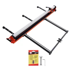 VEVOR 63-Inch Manual Tile Cutter, Upgraded Rail and Sliding Head, Precision Alignment Guide, Tungsten Carbide Cutting Wheel, Support Legs with Swivel Wheels, for DIY Pros, Ceramic, Floor, Wall Tiles