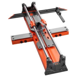 VEVOR 39.4-Inch Manual Tile Cutter, Upgraded Sliding Head Cutting Tool with Spring-Loaded Base, Angle Fence, Tungsten Carbide Cutting Wheel, Alignment Guide, for DIY Pros, Ceramic, Floor, Wall Tiles