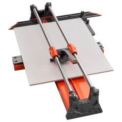 VEVOR 39.4-Inch Manual Tile Cutter, Upgraded Sliding Head Cutting Tool with Spring-Loaded Base, Angle Fence, Tungsten Carbide Cutting Wheel, Alignment Guide, for DIY Pros, Ceramic, Floor, Wall Tiles