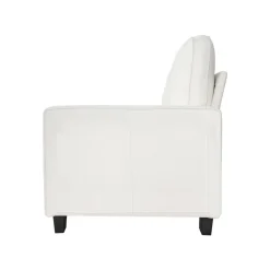 VEVOR 100-Inch Modular 3-Seater Sofa – Comfy Couch with Deep Seats & Hidden Storage, Modern Design for Living Room, Apartment, or Office, White