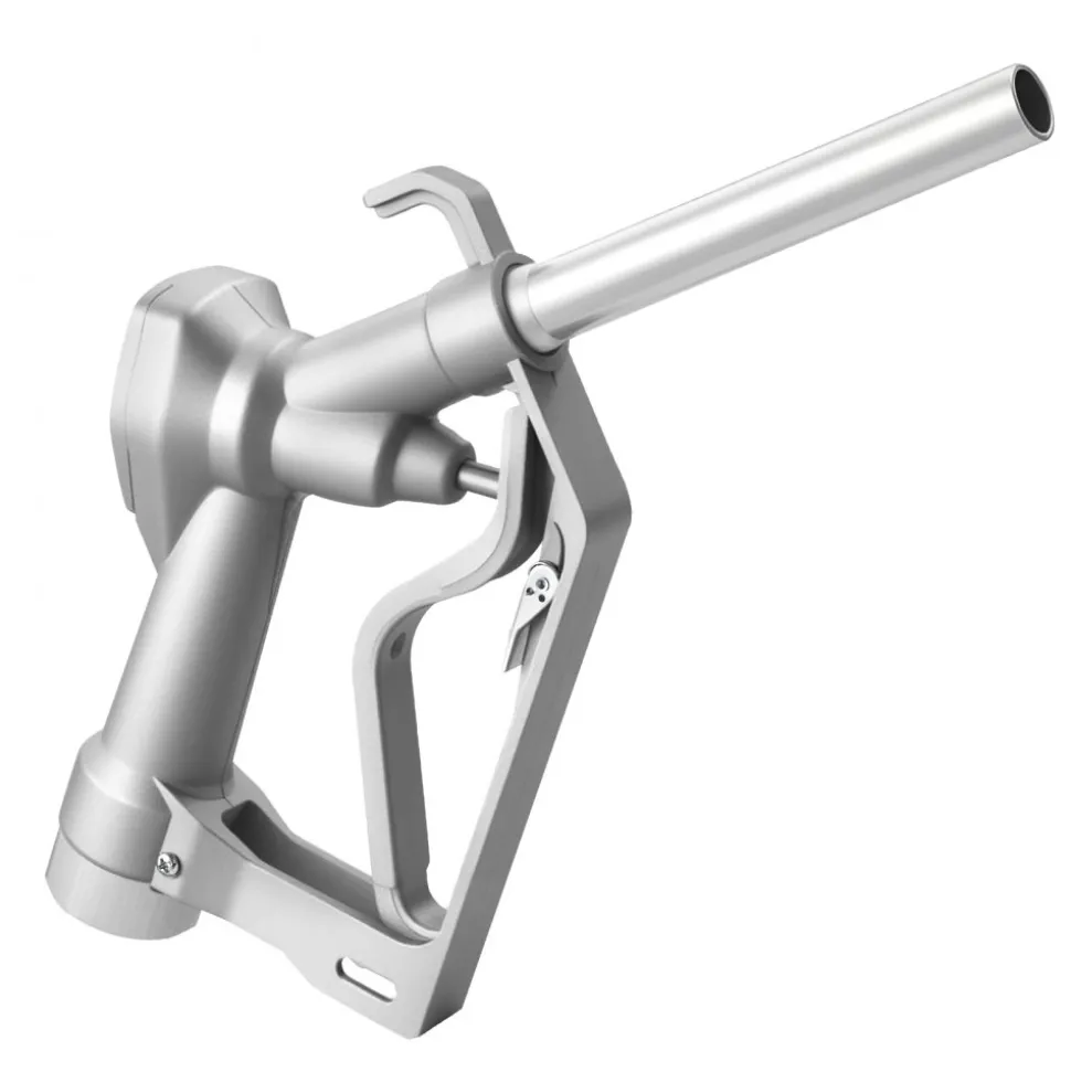 VEVOR 3/4-Inch NPT Fuel Nozzle with 10 ft Hose, Max Flow Rate 22.7 GPM, Diesel Gas Pump Nozzle with 2-Speed Trigger Lock & 0.78 in (OD=20 mm) Spout Used for Gasoline, Diesel, Kerosene, Silver