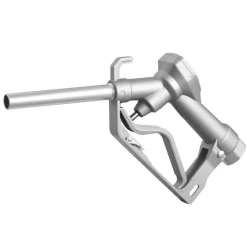 VEVOR 3/4-Inch NPT Fuel Nozzle with 10 ft Hose, Max Flow Rate 22.7 GPM, Diesel Gas Pump Nozzle with 2-Speed Trigger Lock & 0.78 in (OD=20 mm) Spout Used for Gasoline, Diesel, Kerosene, Silver