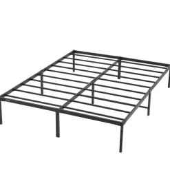 VEVOR 14 Inch Queen Metal Bed Frame Platform, No Box Spring Needed, 1500 lbs Loading Capacity Embedded Heavy Duty Mattress Foundation with Steel Slat Support, Easy Assembly, Noise Free