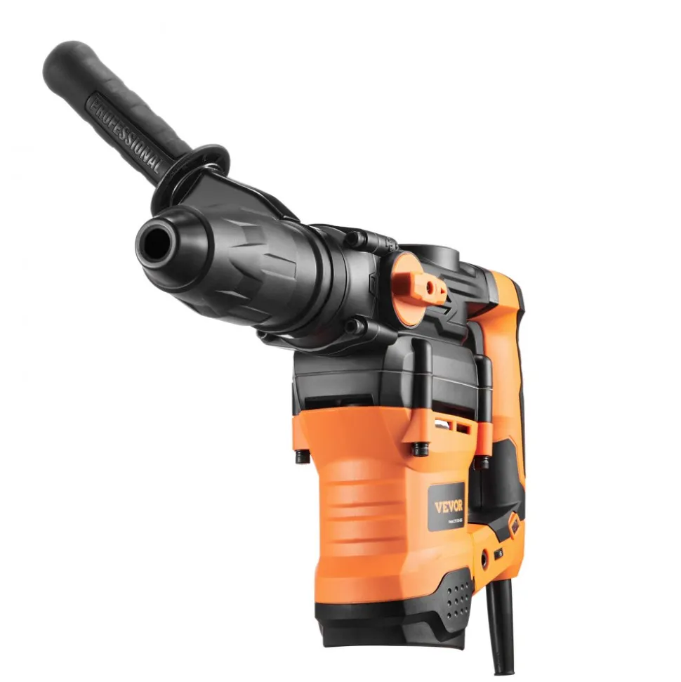 VEVOR 1-9/16 Inch SDS-Max Rotary Hammer Drill, 13Amp Corded Drills, Heavy Duty Chipping Hammers with Vibration Control & Safety Clutch, Electric Demolition Hammers Variable Speed, Power Tool For Concr
