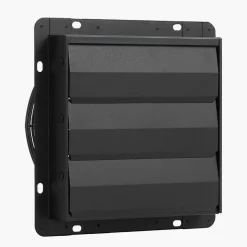 VEVOR 12 inch Shutter Exhaust Fan, Wall Mounted Attic Vent Fan with Smart Programming Variable Speed Temperature Control, 1500 CFM,EC Motor,Timer, for Shed,Garage,Greenhouse Ventilation Cooling,Black