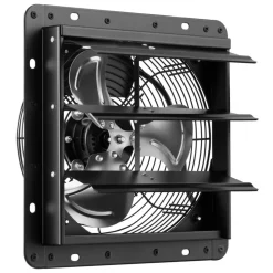 VEVOR 10 inch Shutter Exhaust Fan Wall-Mount Variable Speed Temperature, Automatic Louvers Sturdy Steel Housing, Low Noise, Ventilation and Cooling for Attic, Garage, Barn, Greenhouse, Workshop