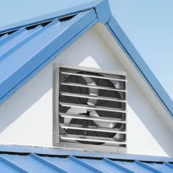 VEVOR 36 Inch Shutter Exhaust Fan Wall Mounted Automatic Louvers Silver, Sturdy Steel Housing, Low Noise, AC Motor, 9761 CFM Ventilation and Cooling for Attic, Garage, Barn, Greenhouse, Workshop