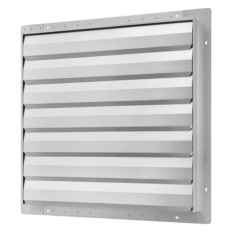 VEVOR 36 Inch Shutter Exhaust Fan Wall Mounted Automatic Louvers Silver, Sturdy Steel Housing, Low Noise, AC Motor, 9761 CFM Ventilation and Cooling for Attic, Garage, Barn, Greenhouse, Workshop