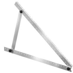 VEVOR 50-Inch Solar Panel Mounting Brackets, 0 to 90° Adjustable Tilt Mount Brackets Support 100-550W Solar Panels, Lightweight Aluminum Brackets with Folding Tilt Legs for RV, Roof, Boat, Off-Grid