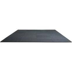 VEVOR 0.56 Inch Thick Gym Floor Mats, 6 Tiles Rubber Top with EVA Foam, 25" x 25" Gym Flooring Workout Mats with 25 sq.ft Coverage, Interlocking Puzzle Gym Mats for Gym, Home, Garage, Black & White