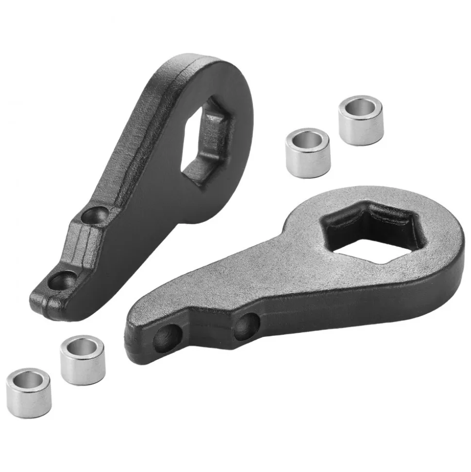 VEVOR 2 Inch Torsion Bar Keys for 2020-2024 Chevy/GMC 2500/3500HD, Front Leveling Lift Kit Heavy-Duty Steel Suspension Level Kit with 4 Bushings, Chassis Leveling Kit Compatible with Chevy and GMC