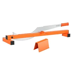 VEVOR 12 inch Vinyl Floor Cutter, 10mm Thick Laminate Flooring Cutter with Cutting Angle Guide, Rubber Handle, Honing Stone, D2 Steel Blade for Cutting Laminate, Vinyl, Home Renovation