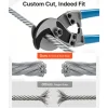 VEVOR 1/4 Inch Wire Rope, 250 ft Length, Zinc Galvanized Carbon Steel Cable with Gloves, 7000 lbs Breaking Strength, 7 x 19 Strands Construction, Wire Cable for Deck Railing System, Garden Trellis