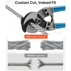 VEVOR 1/4 Inch Wire Rope, 250 ft Length, Zinc Galvanized Carbon Steel Cable with Gloves, 7000 lbs Breaking Strength, 7 x 19 Strands Construction, Wire Cable for Deck Railing System, Garden Trellis