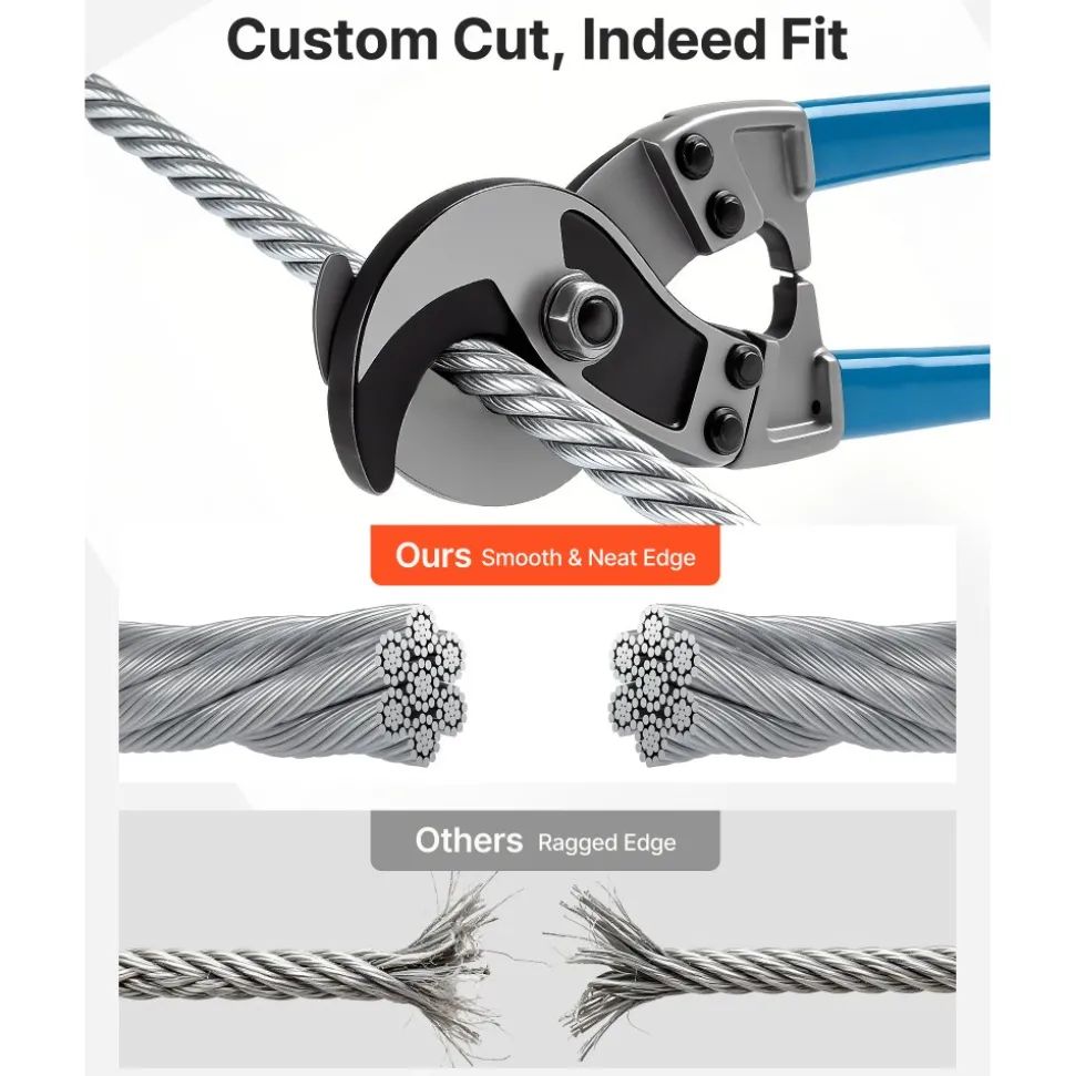 VEVOR 1/4 Inch Wire Rope, 250 ft Length, Zinc Galvanized Carbon Steel Cable with Gloves, 7000 lbs Breaking Strength, 7 x 19 Strands Construction, Wire Cable for Deck Railing System, Garden Trellis