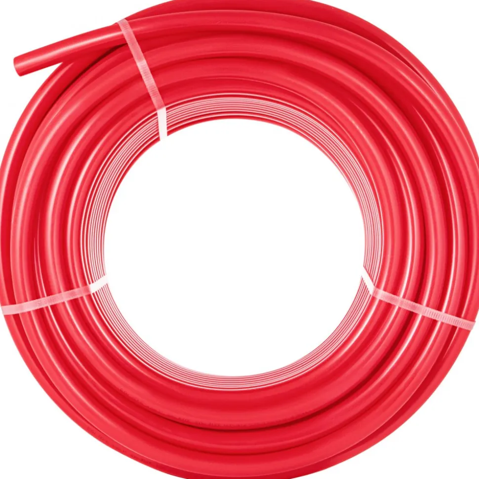 VEVOR 5/8 Inch x 500Ft PEX Tubing Oxygen Barrier O2 EVOH Pex-B Red Radiant Floor Heat Durable Plumbing Flexible for Residential Commercial Radiant Floor Heating Pex Pipe
