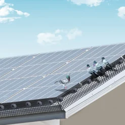 VEVOR 8 inch x 100ft Solar Panel Bird Guard, Critter Guard Roll Kit with Rust-proof PVC Coating, Solar Panel Guard with 50pcs Tire Wires, 1/2 inch Wire Roll Mesh