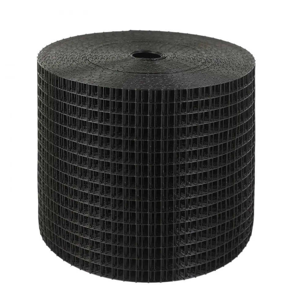 VEVOR 8 inch x 100ft Solar Panel Bird Guard, Critter Guard Roll Kit with Rust-proof PVC Coating, Solar Panel Guard with 50pcs Tire Wires, 1/2 inch Wire Roll Mesh