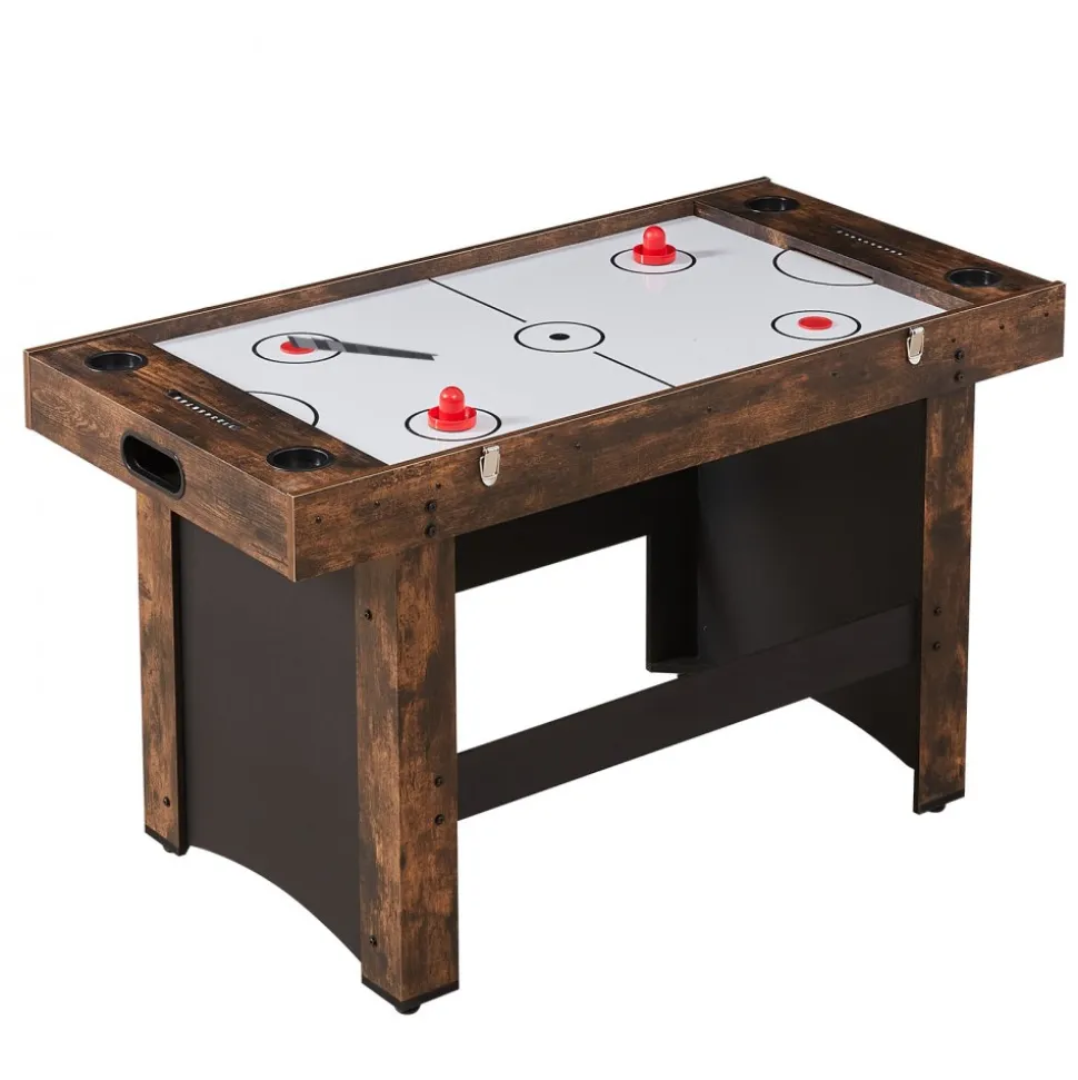 VEVOR 3-in-1 Combo Game Table Set, 54" Air Hockey Table, Multi Combination Table with Air Hockey, Ping Pong, Foosball, Pushers & Pucks, Air Powered Arcade Hockey Table for Family Game Room Office