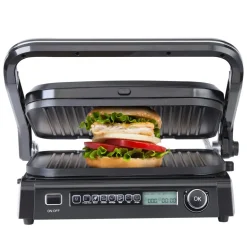 VEVOR 7 IN 1 Commercial Electric Griddle, 14.4" 1800W Indoor Countertop Grill, Stainless Steel Restaurant Teppanyaki Grill with Non Stick Iron Cooking Plate, 0-446℉ Adjustable Temp Control 110V